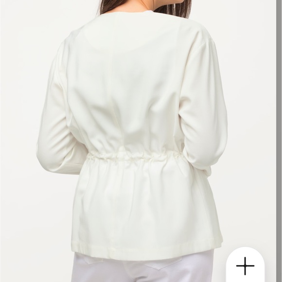 White Jacket 24/26W Plus Size Lightweight for Spring Summer - Picture 10 of 10